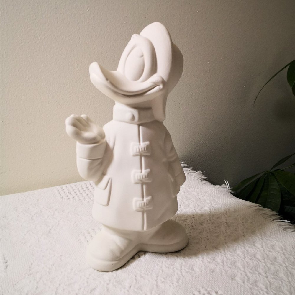 New Vintage Walt Disney Productions Unpainted DONALD DUCK‎ Collectible Figurine
